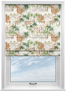 Sunset Boulevard, Glow - Motorised Roman Blind